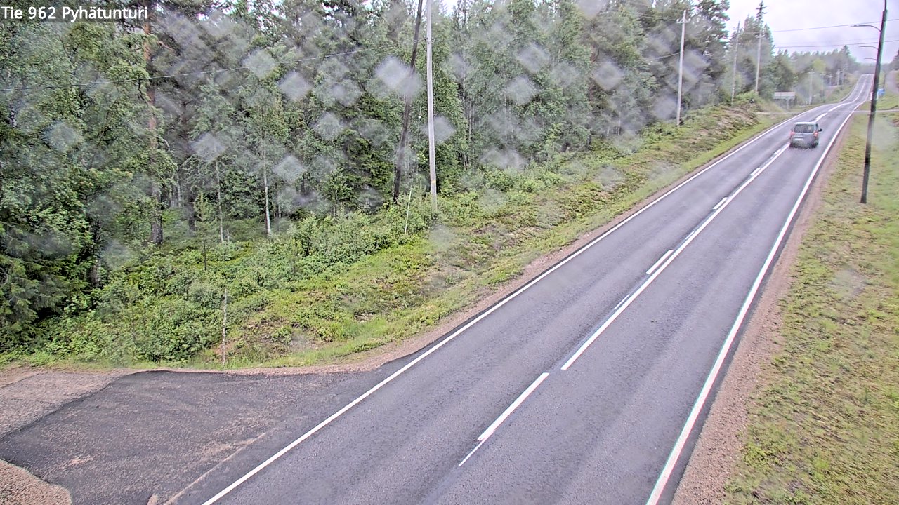 Weather Camera Image Väg 962 Pelkosenniemi Pyhätunturi, Pelkosenniemi, Lappi