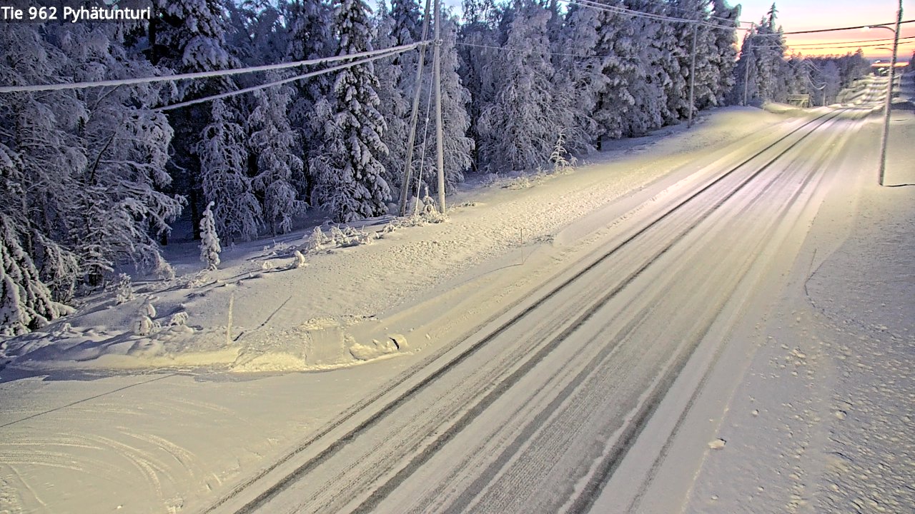 Kelikamerat Kuva Tie 962 Pelkosenniemi Pyhätunturi, Pelkosenniemi, Lappi