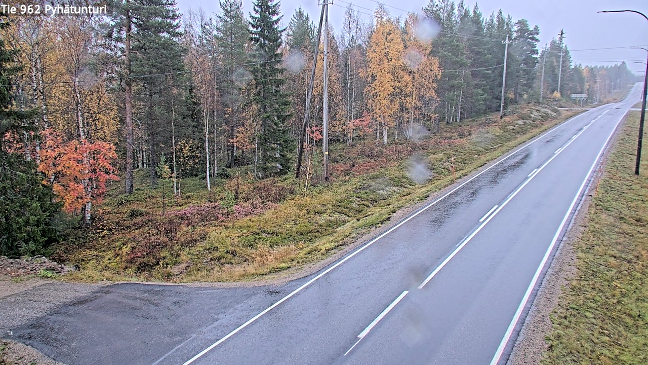 Weather Camera Image Road 962 Pelkosenniemi Pyhätunturi, Pelkosenniemi, Lappi