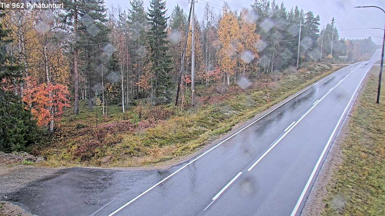 Weather Camera Image Road 962 Pelkosenniemi Pyhätunturi, Pelkosenniemi, Lappi