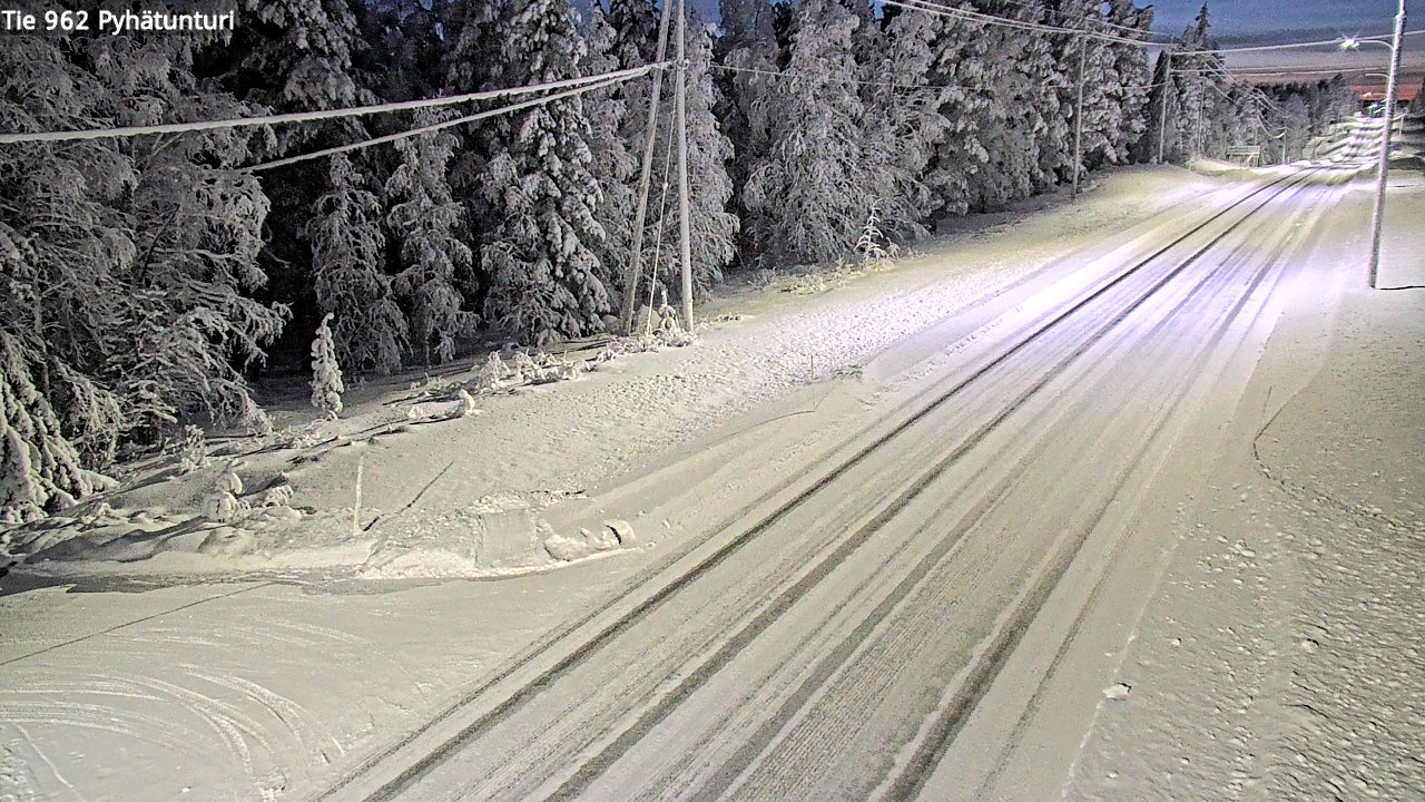 Kelikamerat Kuva Tie 962 Pelkosenniemi Pyhätunturi, Pelkosenniemi, Lappi