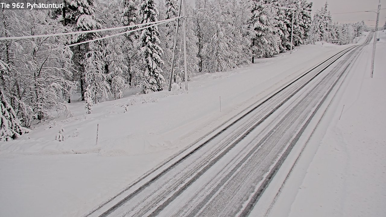 Kelikamerat Kuva Tie 962 Pelkosenniemi Pyhätunturi, Pelkosenniemi, Lappi