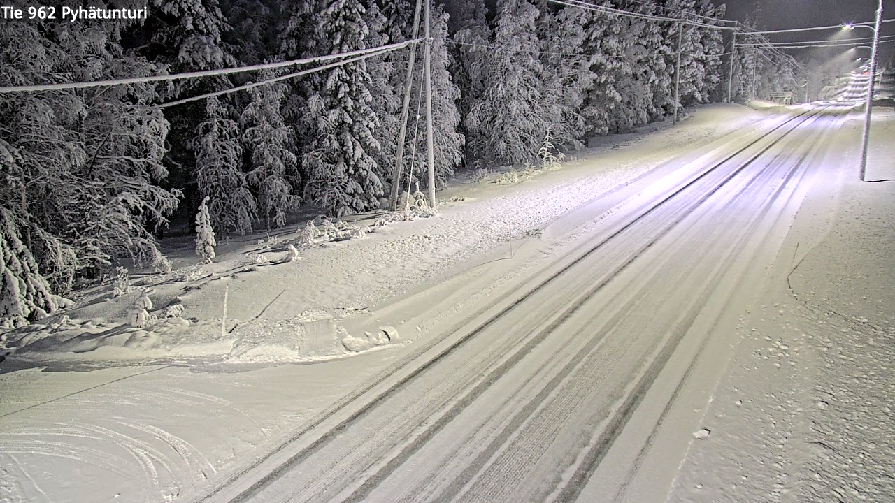 Kelikamerat Kuva Tie 962 Pelkosenniemi Pyhätunturi, Pelkosenniemi, Lappi