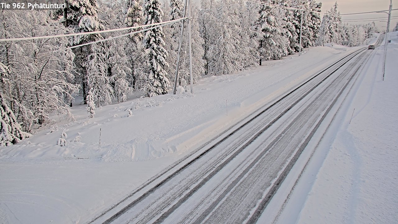 Kelikamerat Kuva Tie 962 Pelkosenniemi Pyhätunturi, Pelkosenniemi, Lappi