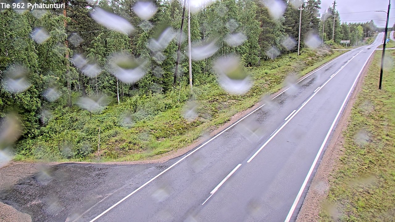 Weather Camera Image Road 962 Pelkosenniemi Pyhätunturi, Pelkosenniemi, Lappi
