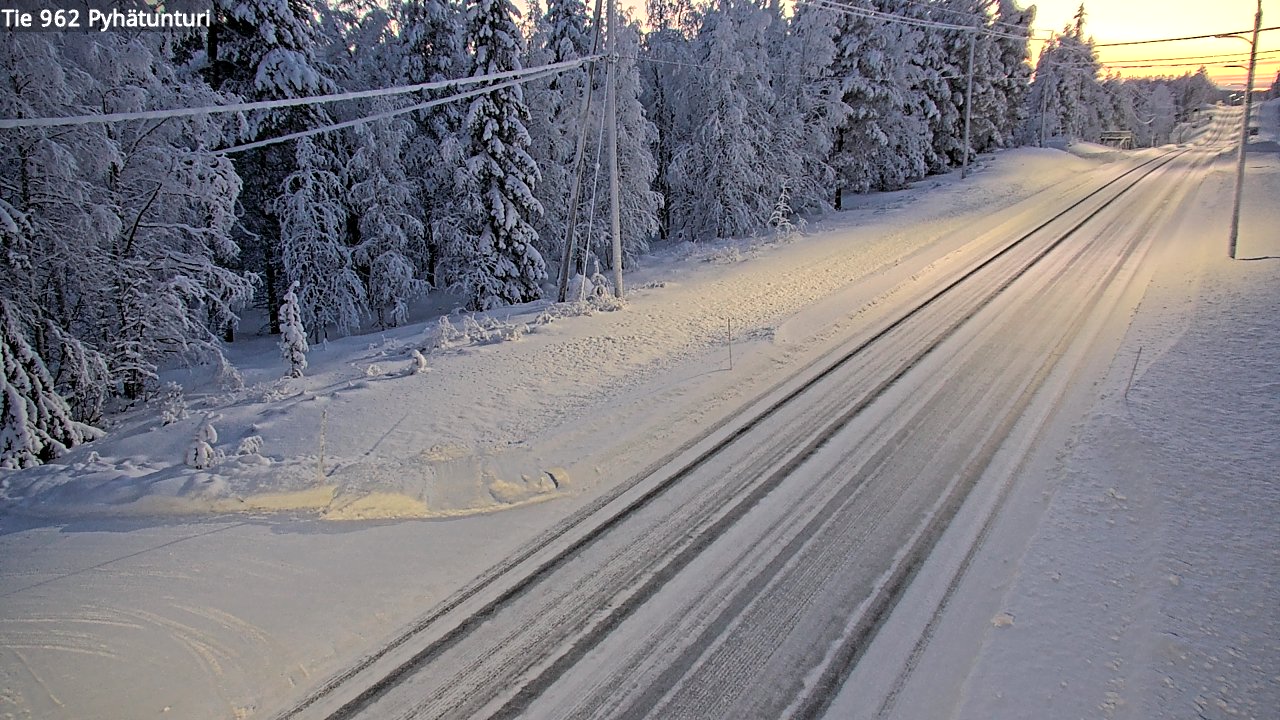 Kelikamerat Kuva Tie 962 Pelkosenniemi Pyhätunturi, Pelkosenniemi, Lappi