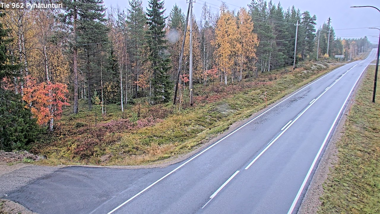 Weather Camera Image Road 962 Pelkosenniemi Pyhätunturi, Pelkosenniemi, Lappi