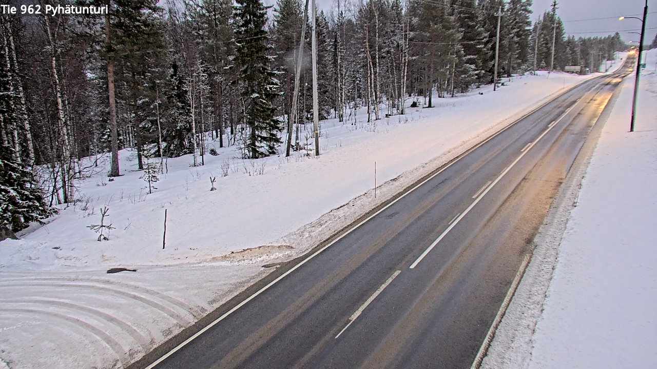 Kelikamerat Kuva Tie 962 Pelkosenniemi Pyhätunturi, Pelkosenniemi, Lappi