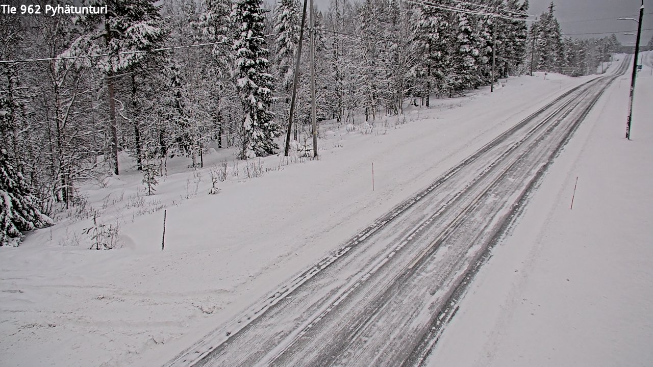 Kelikamerat Kuva Tie 962 Pelkosenniemi Pyhätunturi, Pelkosenniemi, Lappi