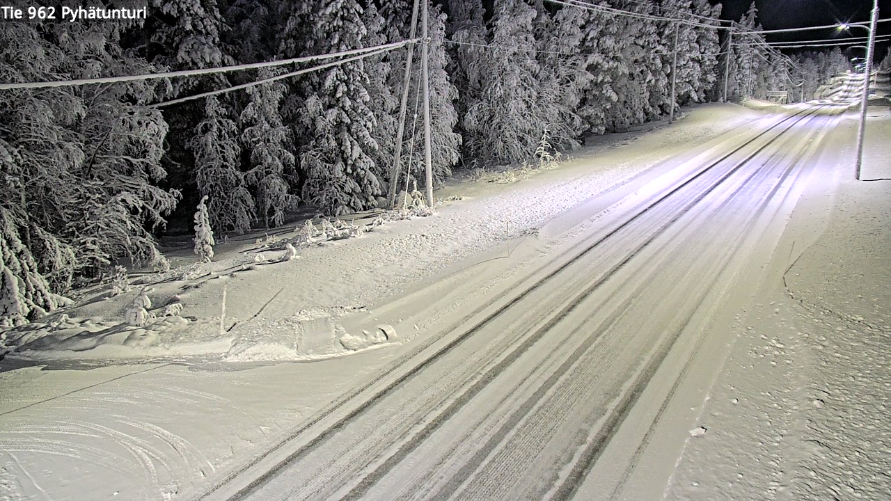 Kelikamerat Kuva Tie 962 Pelkosenniemi Pyhätunturi, Pelkosenniemi, Lappi