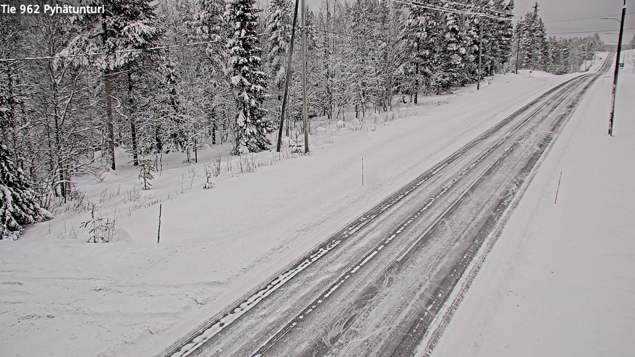 Kelikamerat Kuva Tie 962 Pelkosenniemi Pyhätunturi, Pelkosenniemi, Lappi