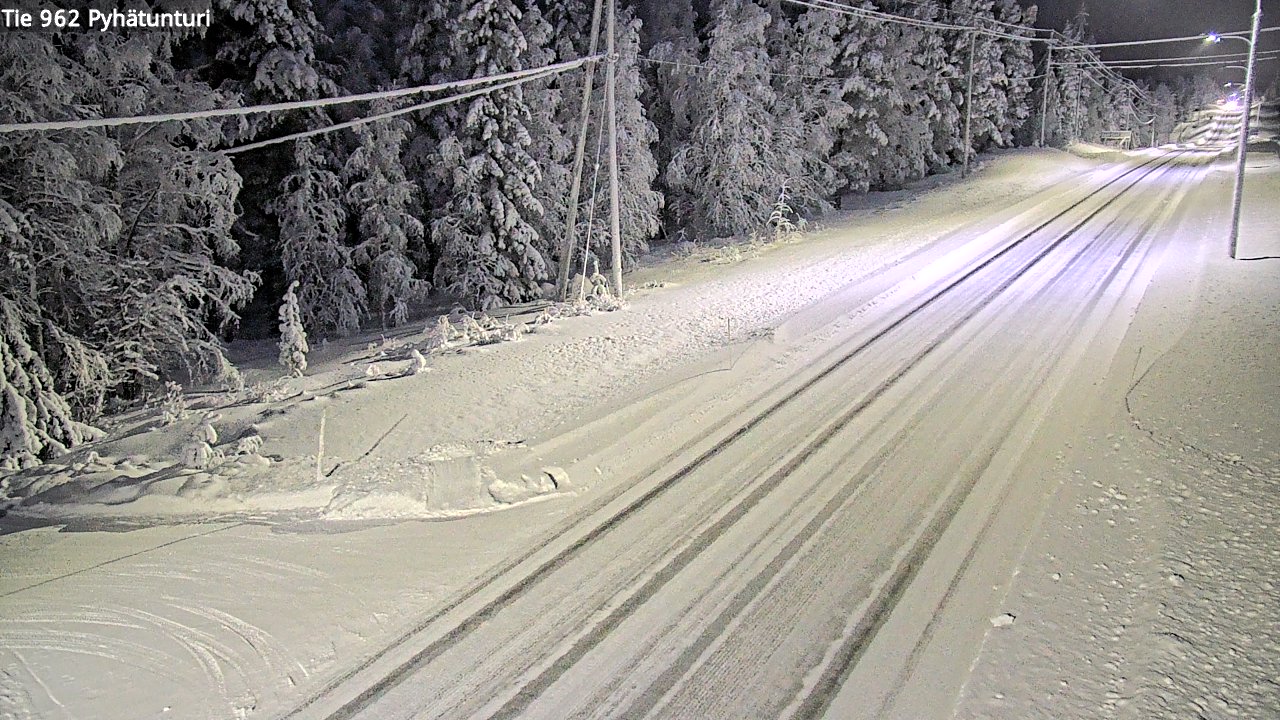 Kelikamerat Kuva Tie 962 Pelkosenniemi Pyhätunturi, Pelkosenniemi, Lappi