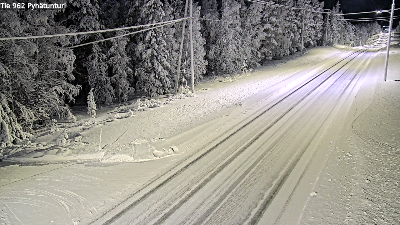 Kelikamerat Kuva Tie 962 Pelkosenniemi Pyhätunturi, Pelkosenniemi, Lappi