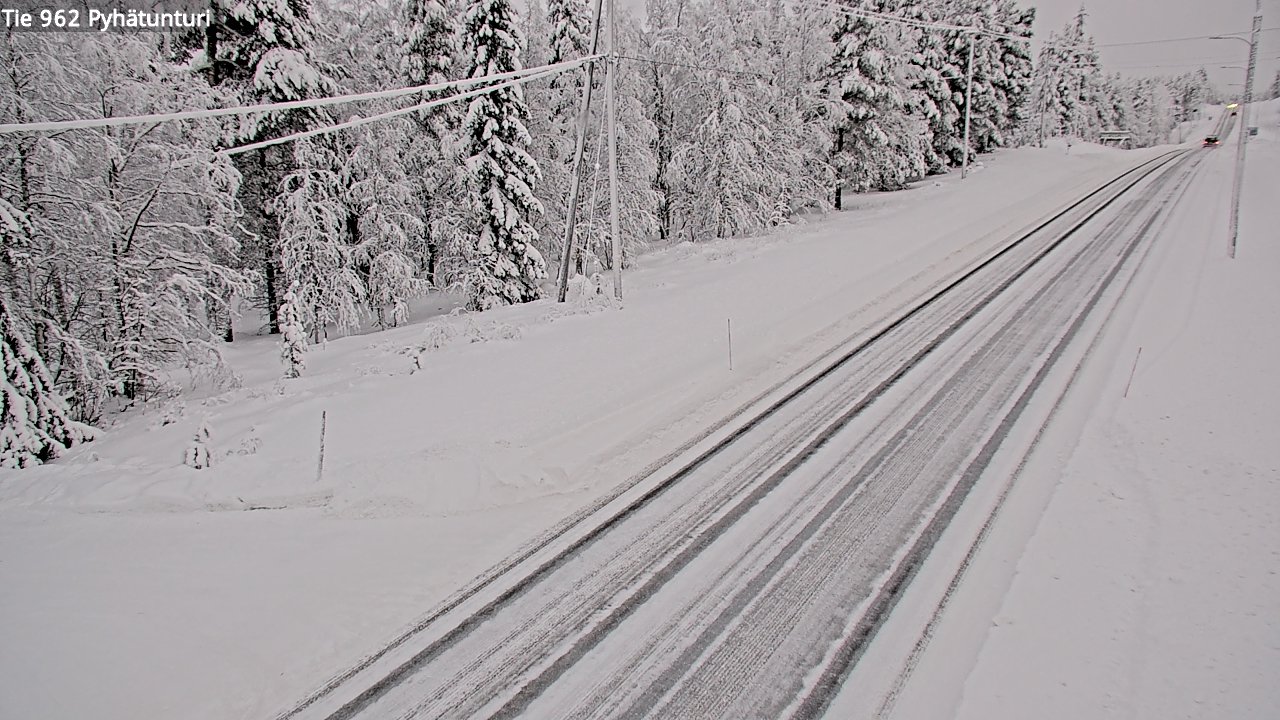 Kelikamerat Kuva Tie 962 Pelkosenniemi Pyhätunturi, Pelkosenniemi, Lappi