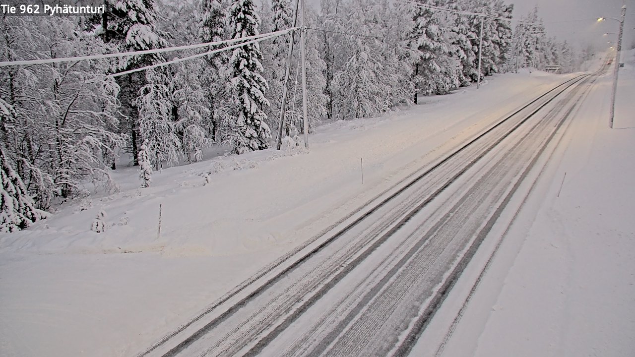 Kelikamerat Kuva Tie 962 Pelkosenniemi Pyhätunturi, Pelkosenniemi, Lappi