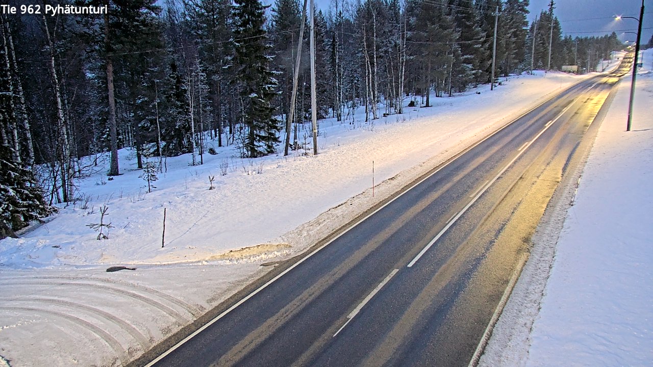 Kelikamerat Kuva Tie 962 Pelkosenniemi Pyhätunturi, Pelkosenniemi, Lappi