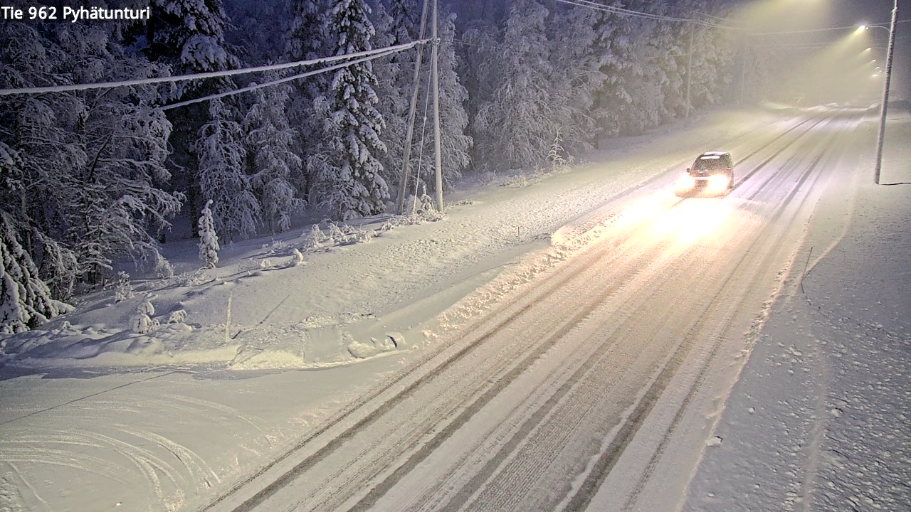 Kelikamerat Kuva Tie 962 Pelkosenniemi Pyhätunturi, Pelkosenniemi, Lappi