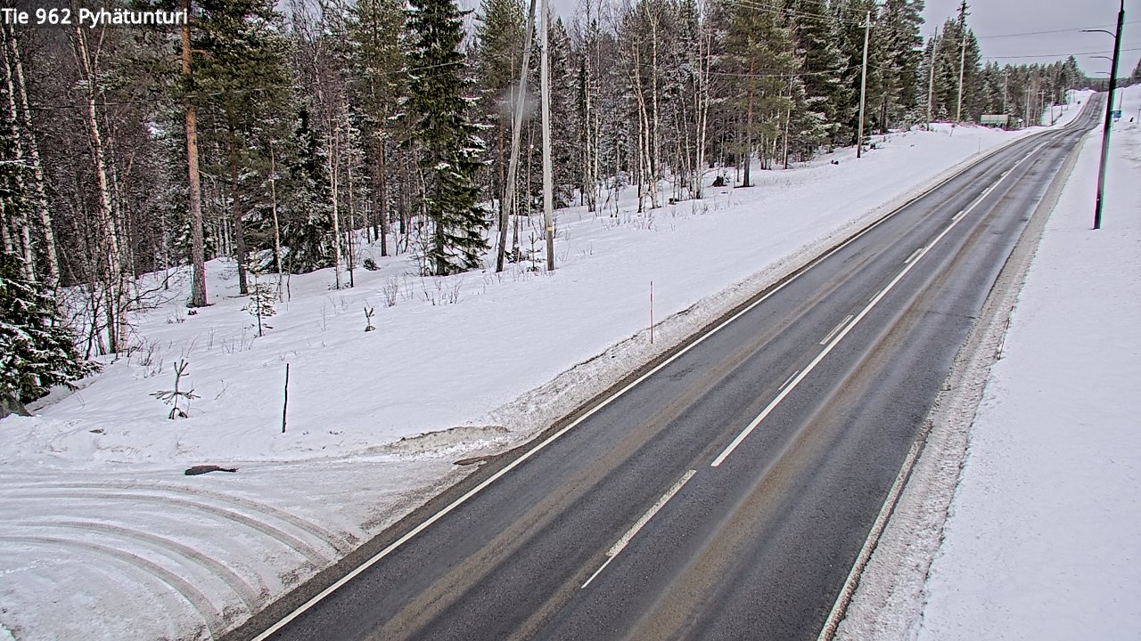 Kelikamerat Kuva Tie 962 Pelkosenniemi Pyhätunturi, Pelkosenniemi, Lappi