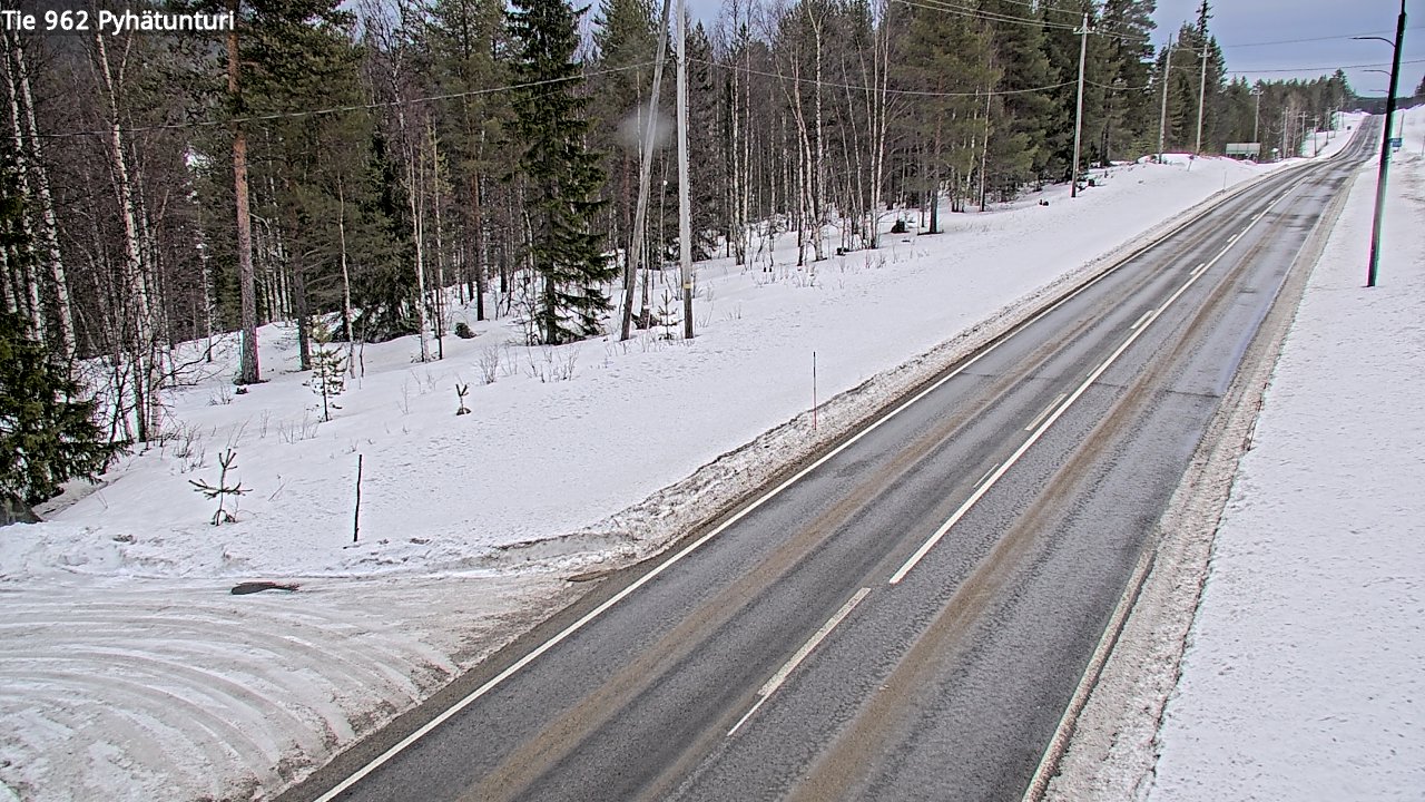 Kelikamerat Kuva Tie 962 Pelkosenniemi Pyhätunturi, Pelkosenniemi, Lappi