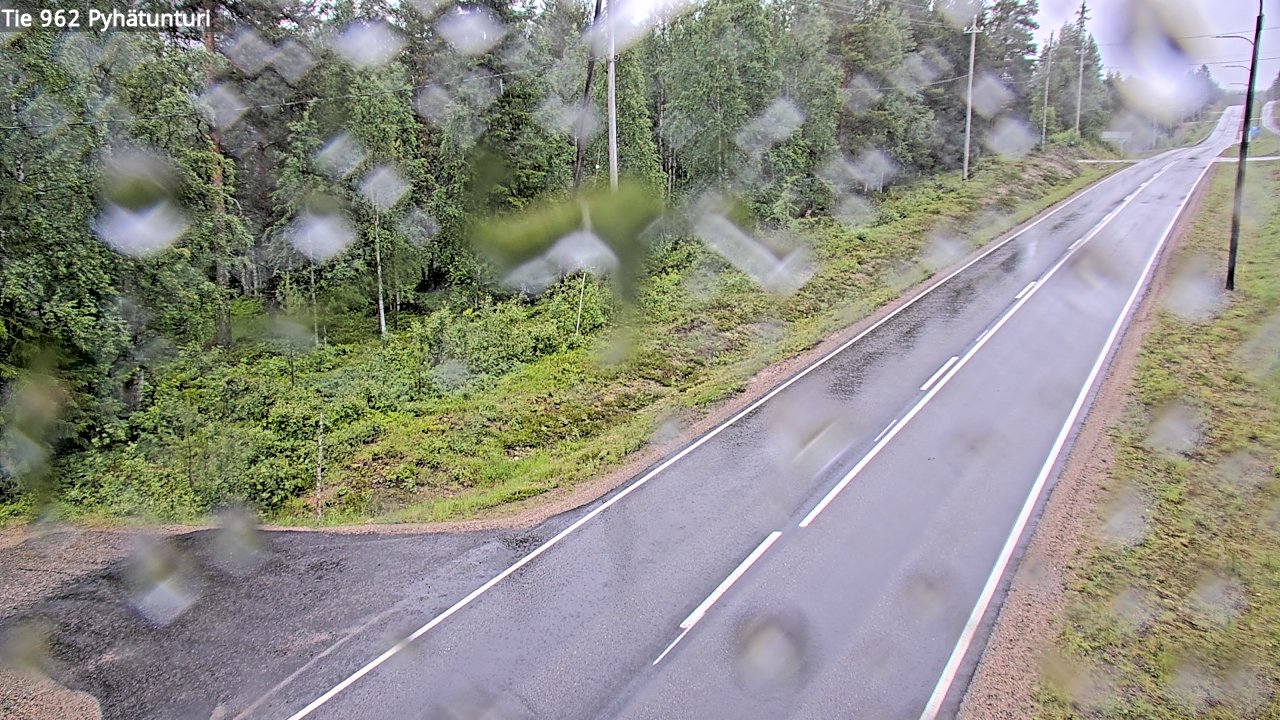 Weather Camera Image Väg 962 Pelkosenniemi Pyhätunturi, Pelkosenniemi, Lappi