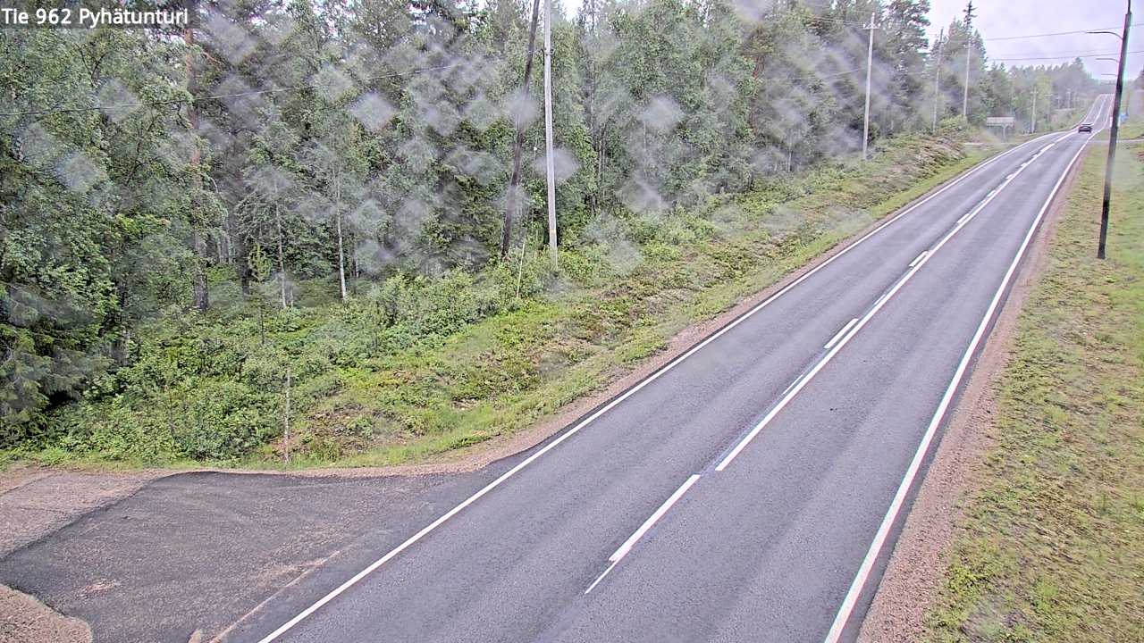 Weather Camera Image Väg 962 Pelkosenniemi Pyhätunturi, Pelkosenniemi, Lappi