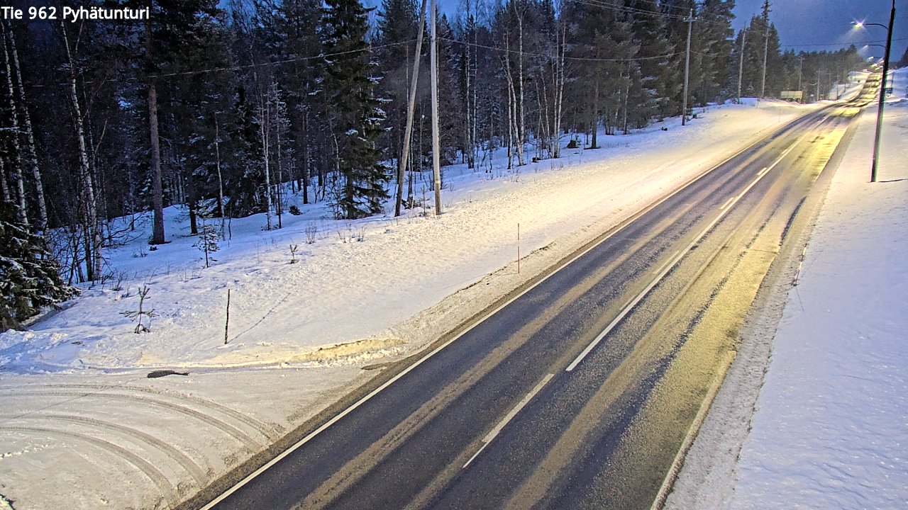 Kelikamerat Kuva Tie 962 Pelkosenniemi Pyhätunturi, Pelkosenniemi, Lappi