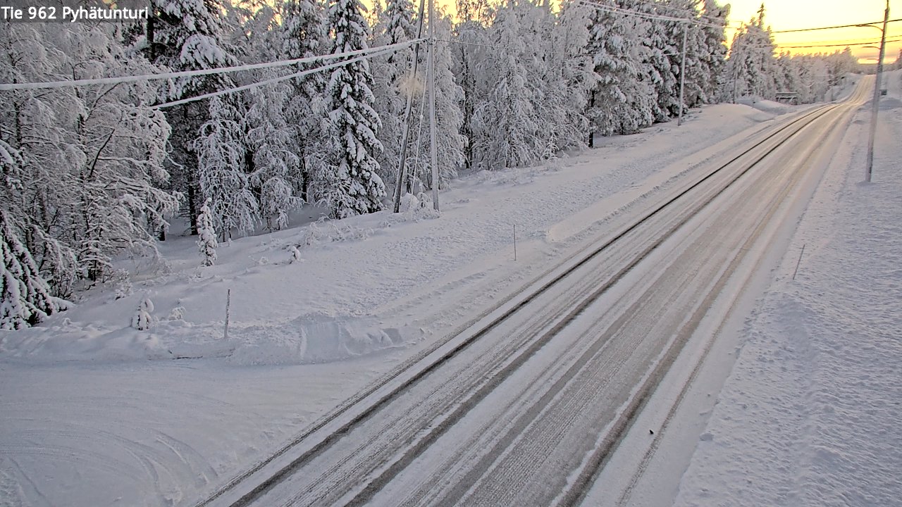 Kelikamerat Kuva Tie 962 Pelkosenniemi Pyhätunturi, Pelkosenniemi, Lappi