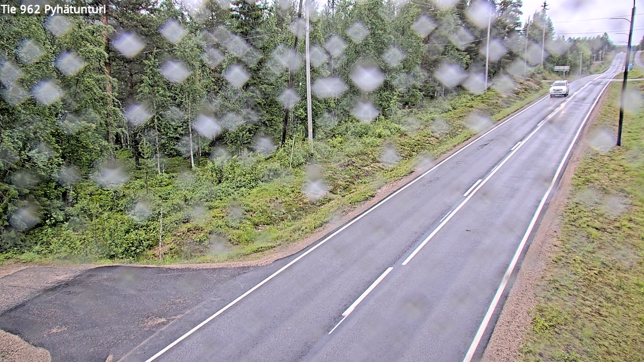 Weather Camera Image Väg 962 Pelkosenniemi Pyhätunturi, Pelkosenniemi, Lappi