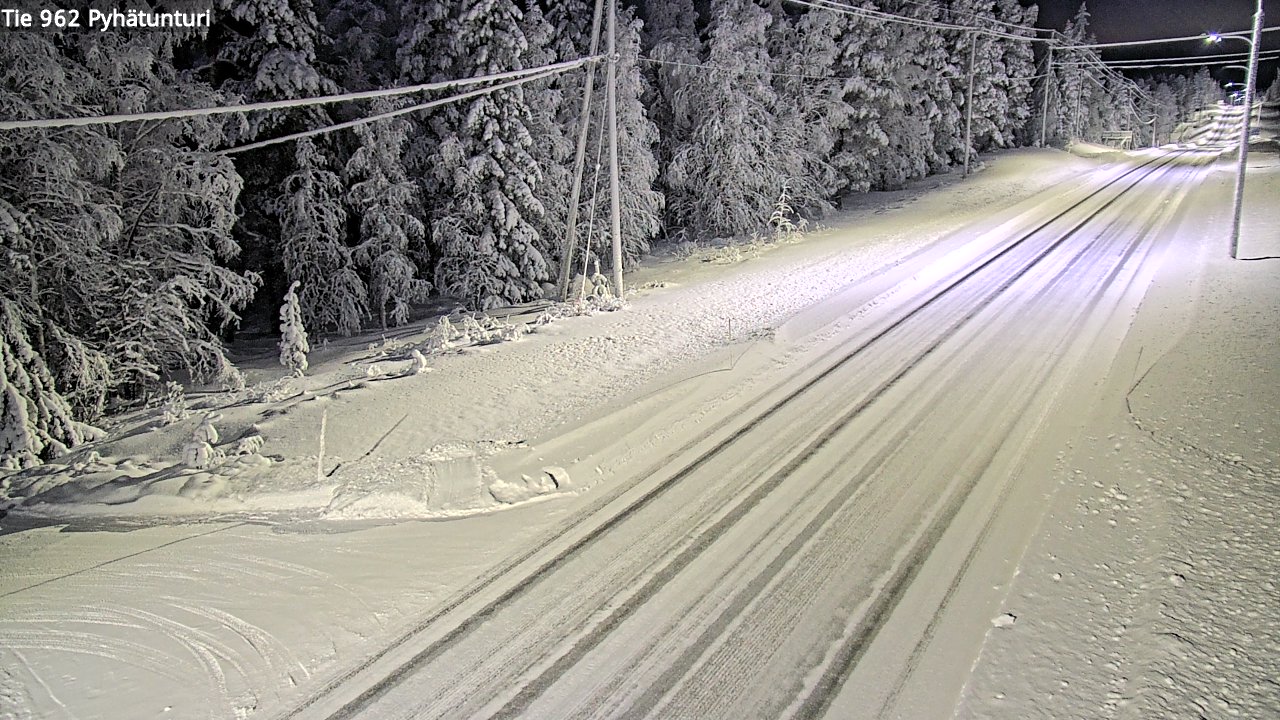 Kelikamerat Kuva Tie 962 Pelkosenniemi Pyhätunturi, Pelkosenniemi, Lappi