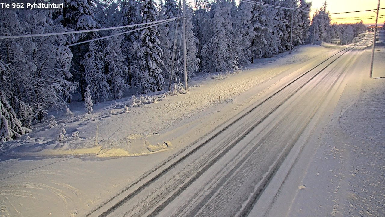 Kelikamerat Kuva Tie 962 Pelkosenniemi Pyhätunturi, Pelkosenniemi, Lappi