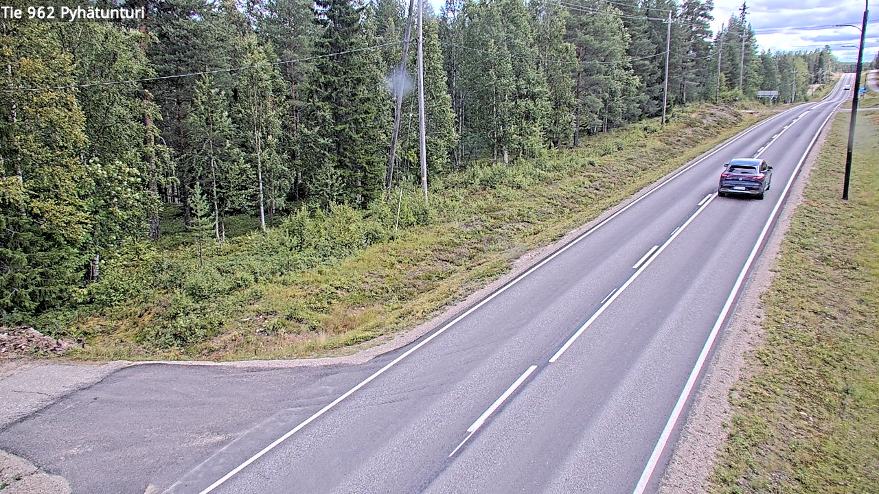Weather Camera Image Road 962 Pelkosenniemi Pyhätunturi, Pelkosenniemi, Lappi