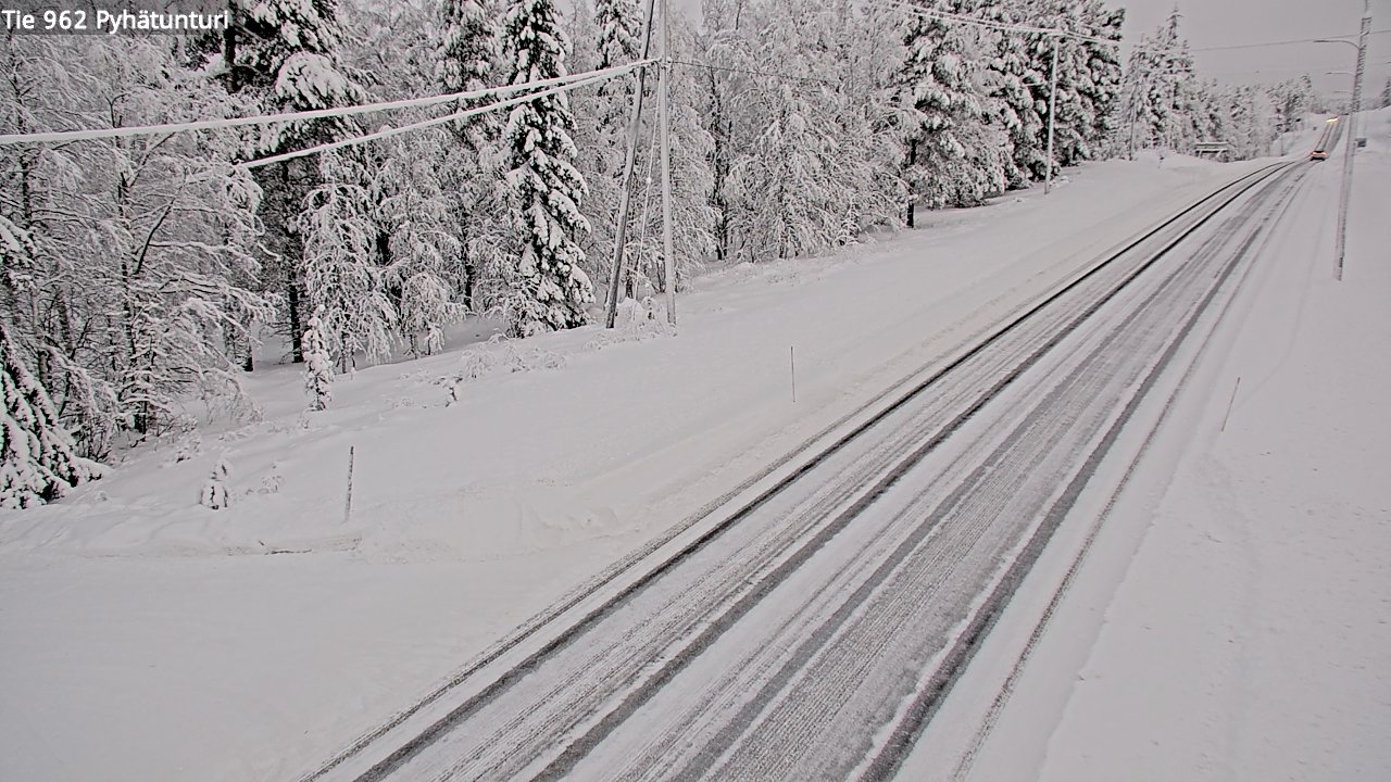 Kelikamerat Kuva Tie 962 Pelkosenniemi Pyhätunturi, Pelkosenniemi, Lappi