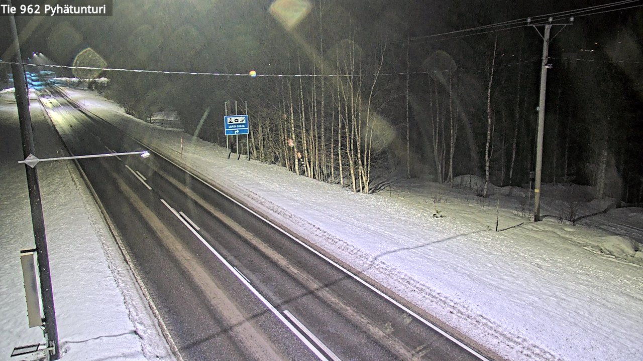 Kelikamerat Kuva Tie 962 Pelkosenniemi Pyhätunturi, Pelkosenniemi, Lappi