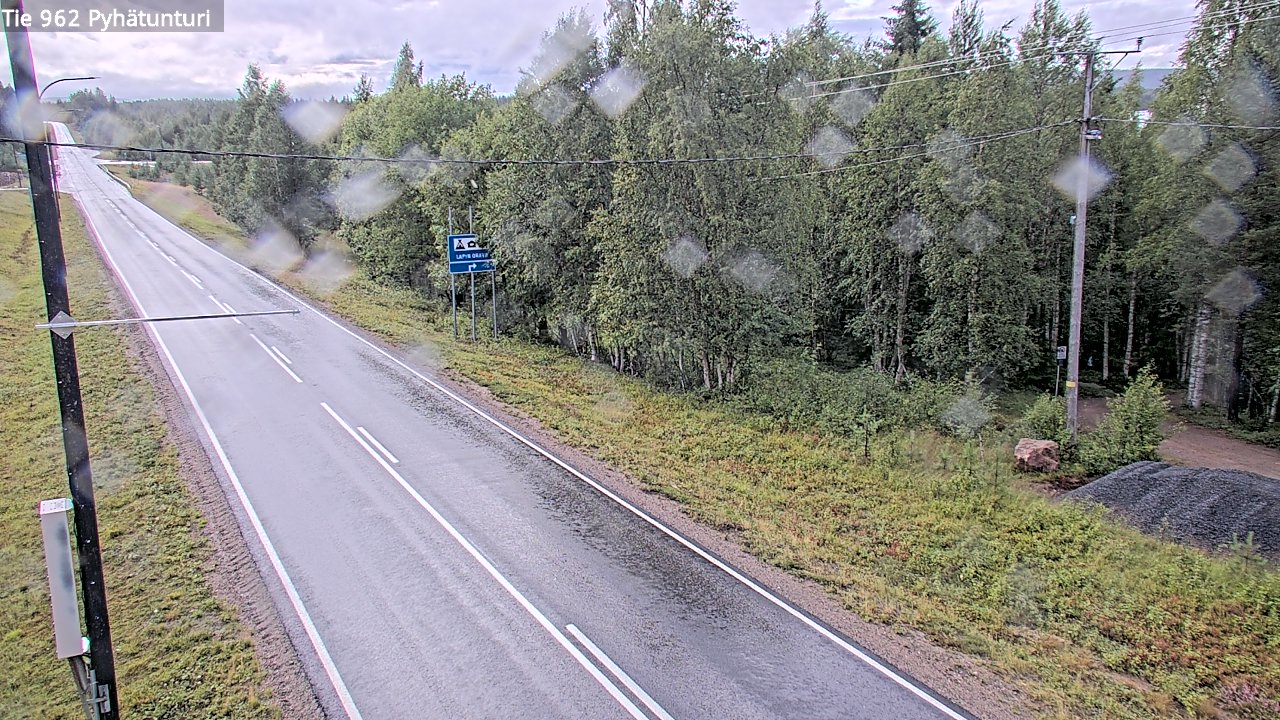 Weather Camera Image Road 962 Pelkosenniemi Pyhätunturi, Pelkosenniemi, Lappi