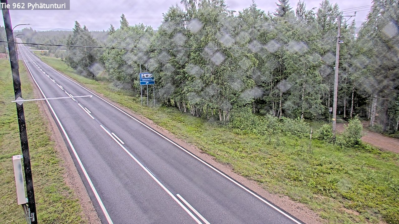 Weather Camera Image Väg 962 Pelkosenniemi Pyhätunturi, Pelkosenniemi, Lappi
