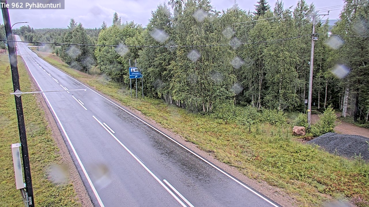 Weather Camera Image Road 962 Pelkosenniemi Pyhätunturi, Pelkosenniemi, Lappi