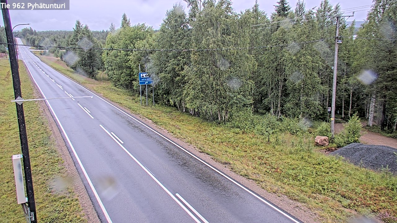 Weather Camera Image Road 962 Pelkosenniemi Pyhätunturi, Pelkosenniemi, Lappi