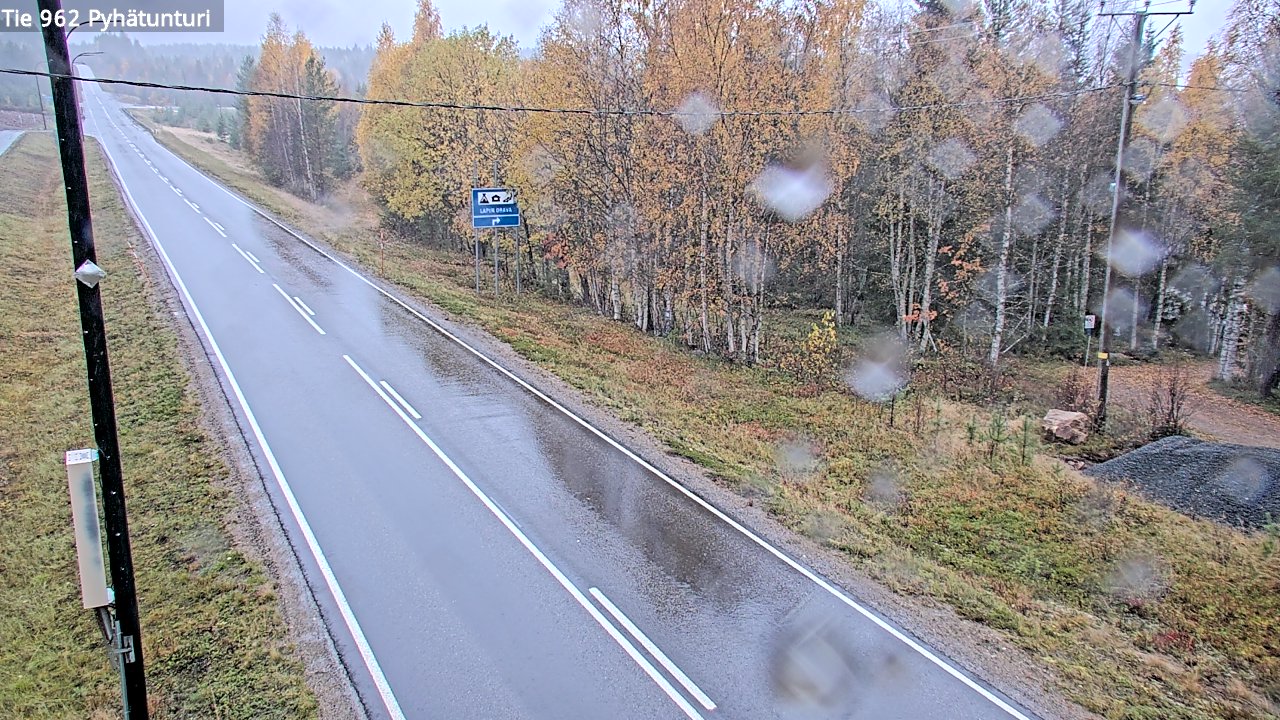 Weather Camera Image Road 962 Pelkosenniemi Pyhätunturi, Pelkosenniemi, Lappi