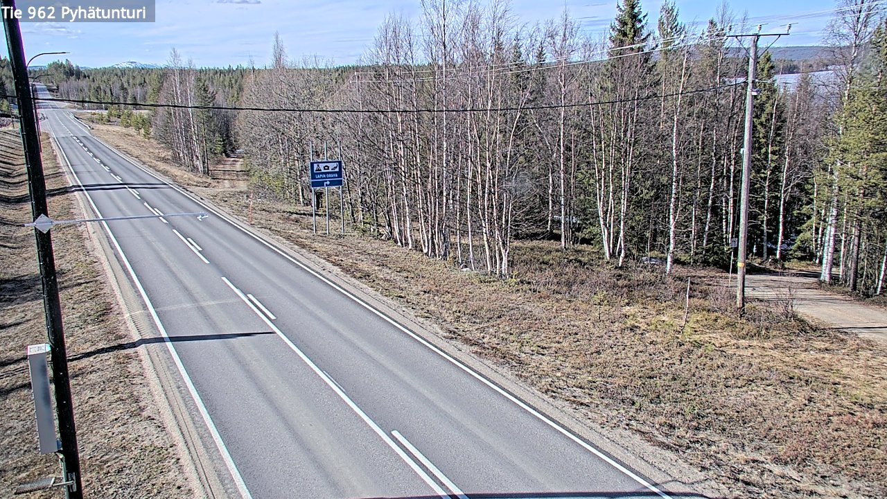 Kelikamerat Kuva Tie 962 Pelkosenniemi Pyhätunturi, Pelkosenniemi, Lappi