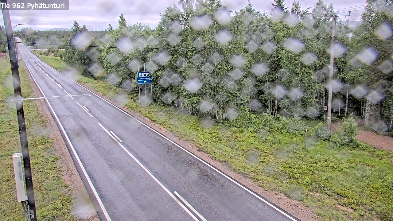Weather Camera Image Väg 962 Pelkosenniemi Pyhätunturi, Pelkosenniemi, Lappi