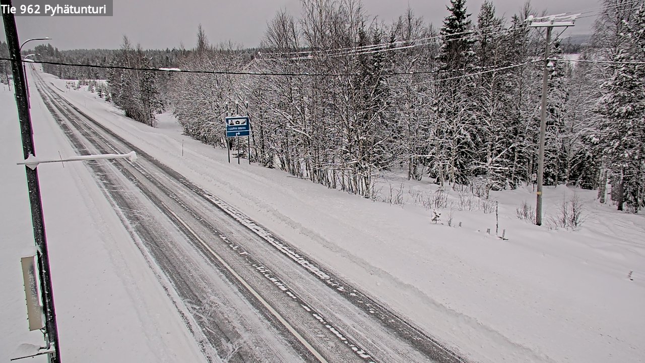 Kelikamerat Kuva Tie 962 Pelkosenniemi Pyhätunturi, Pelkosenniemi, Lappi