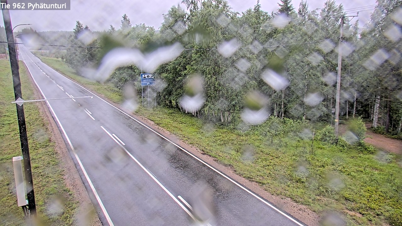 Weather Camera Image Väg 962 Pelkosenniemi Pyhätunturi, Pelkosenniemi, Lappi