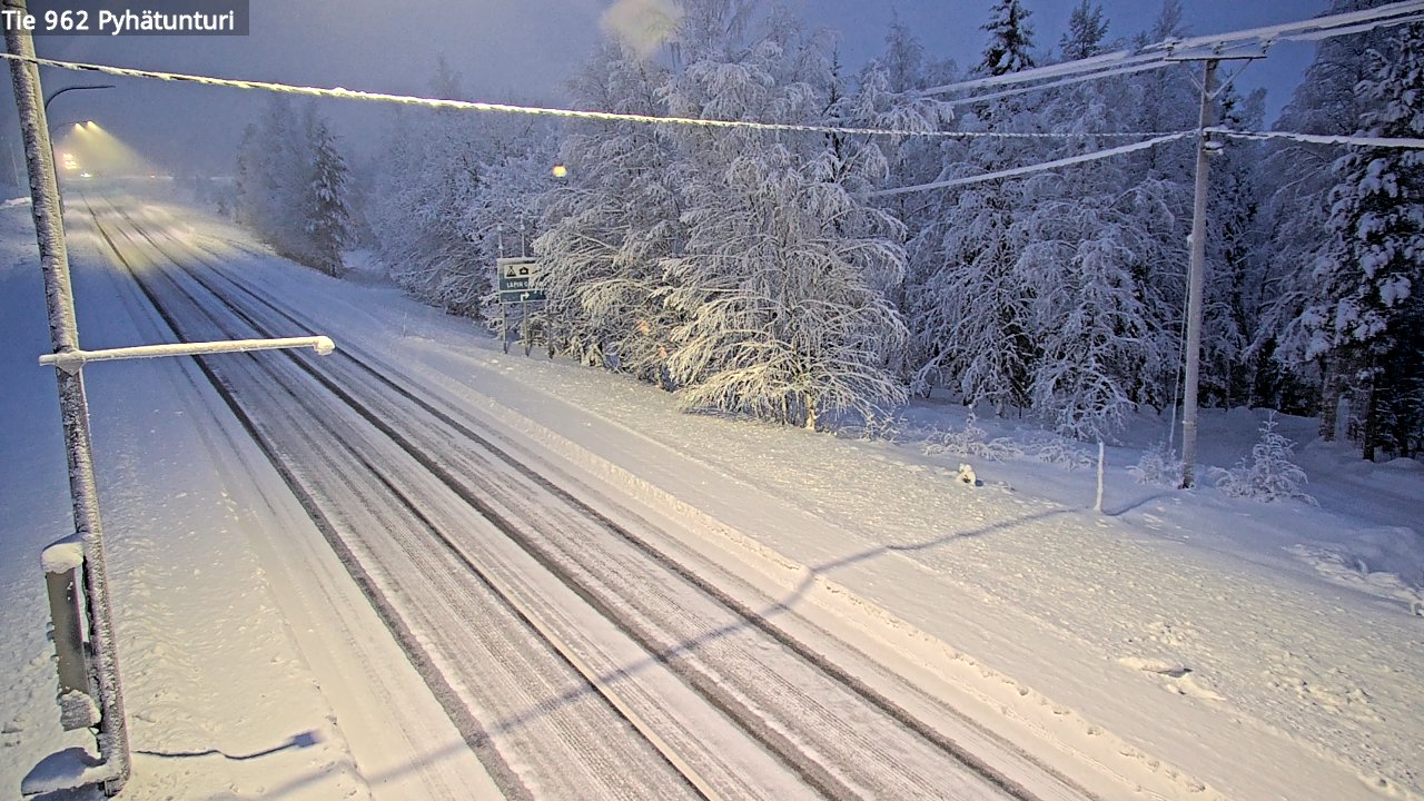 Kelikamerat Kuva Tie 962 Pelkosenniemi Pyhätunturi, Pelkosenniemi, Lappi