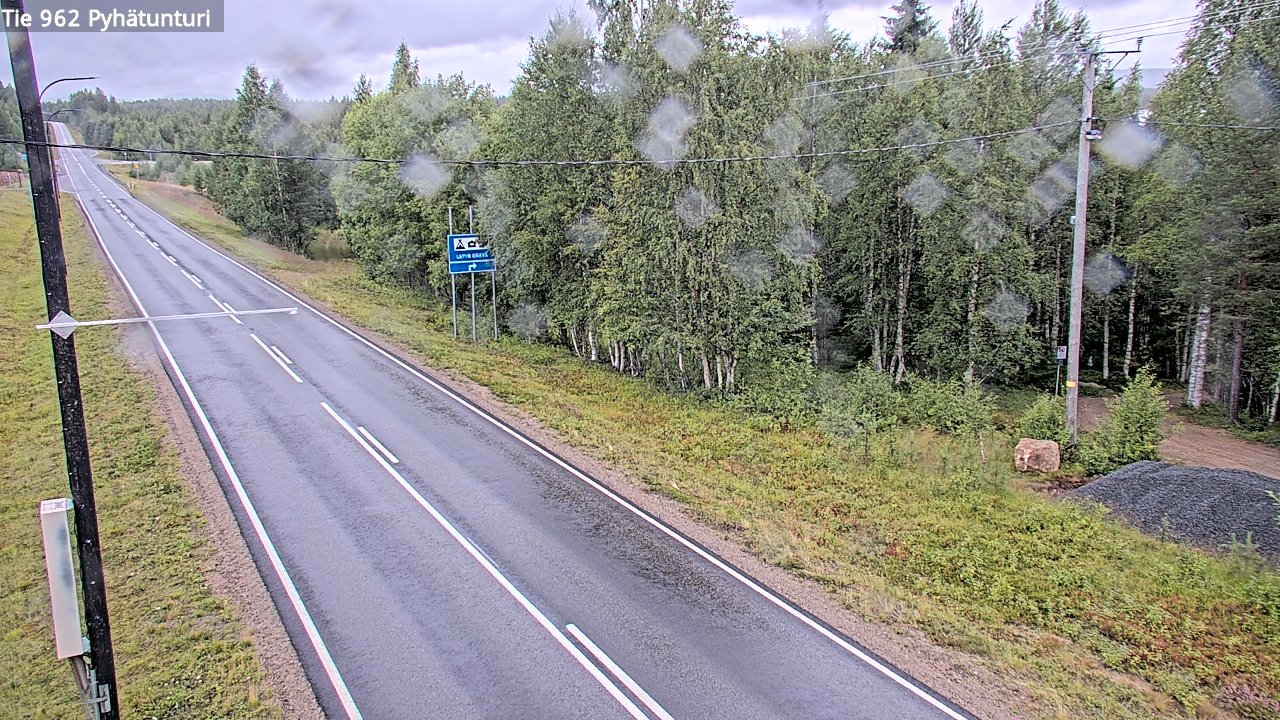Weather Camera Image Road 962 Pelkosenniemi Pyhätunturi, Pelkosenniemi, Lappi