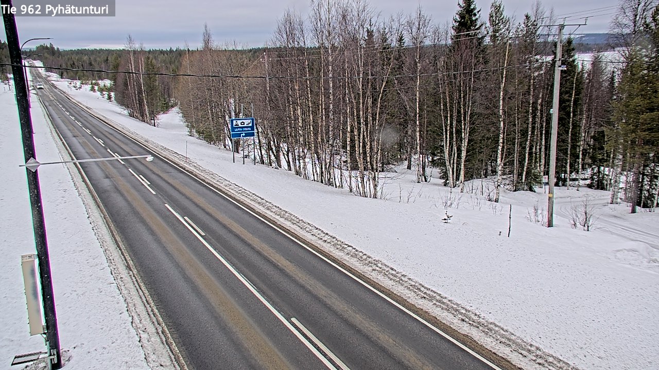 Kelikamerat Kuva Tie 962 Pelkosenniemi Pyhätunturi, Pelkosenniemi, Lappi