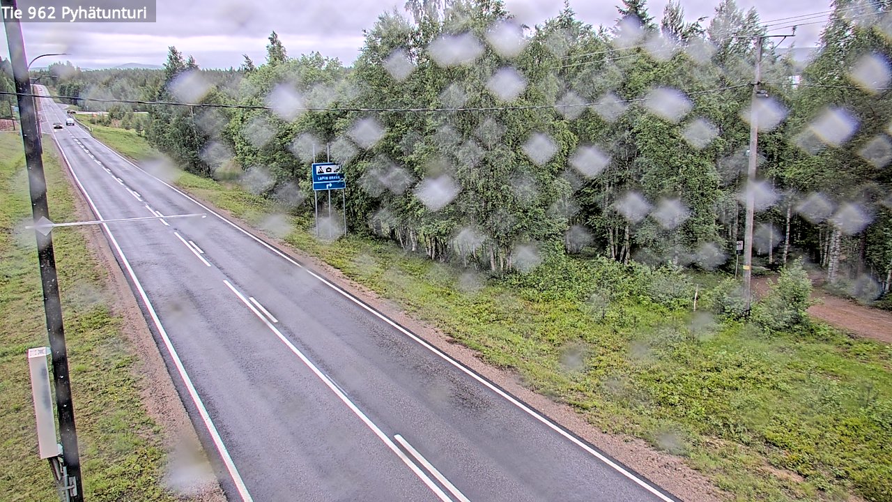 Weather Camera Image Väg 962 Pelkosenniemi Pyhätunturi, Pelkosenniemi, Lappi