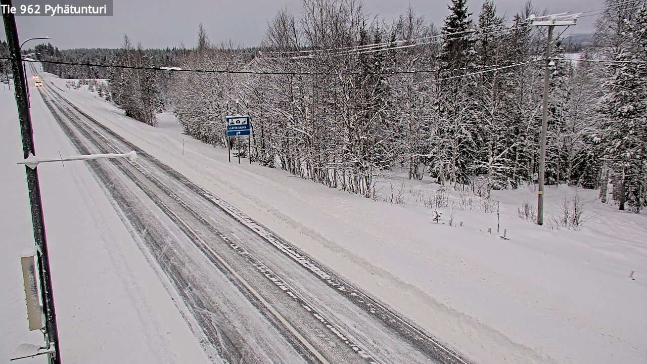 Kelikamerat Kuva Tie 962 Pelkosenniemi Pyhätunturi, Pelkosenniemi, Lappi