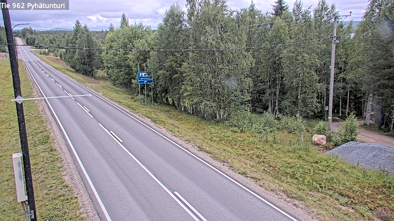 Weather Camera Image Road 962 Pelkosenniemi Pyhätunturi, Pelkosenniemi, Lappi