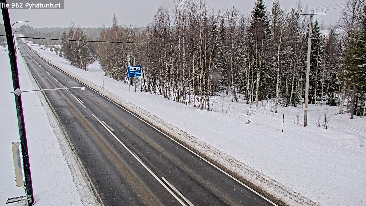 Kelikamerat Kuva Tie 962 Pelkosenniemi Pyhätunturi, Pelkosenniemi, Lappi