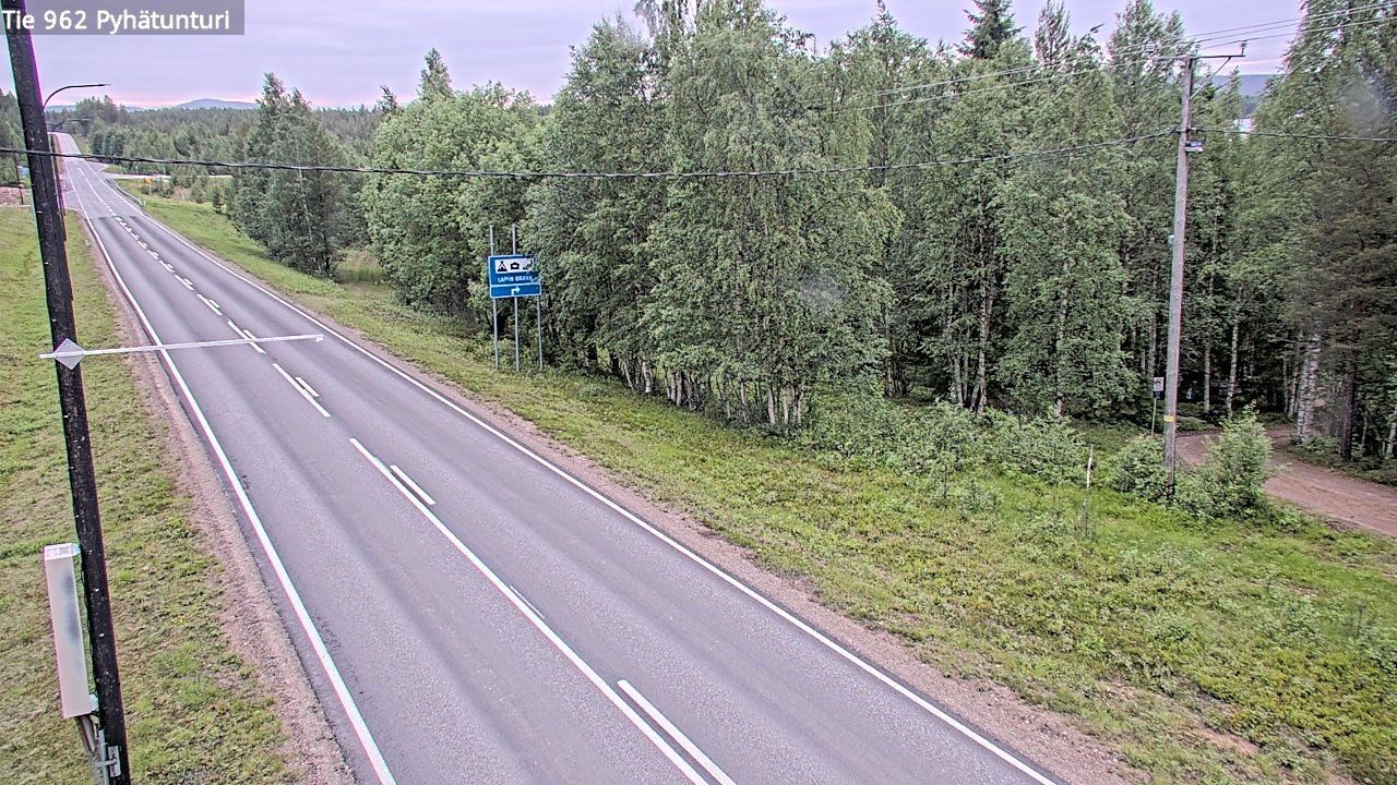 Kelikamerat Kuva Tie 962 Pelkosenniemi Pyhätunturi, Pelkosenniemi, Lappi